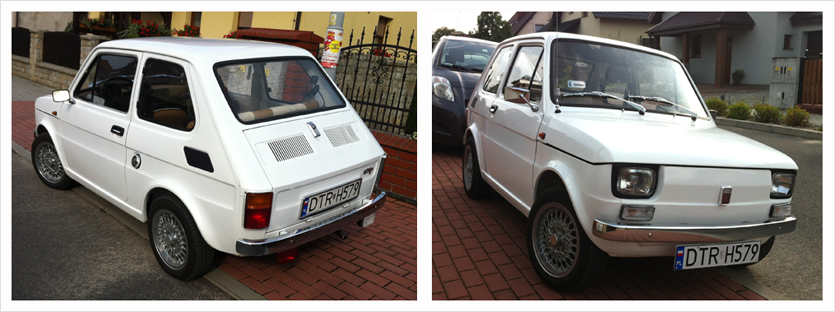 Renowacja Fiat 126P, Leszno. Remont Blacharki, Chromowanie, Tapicerowania, Lakierowanie Maluch.